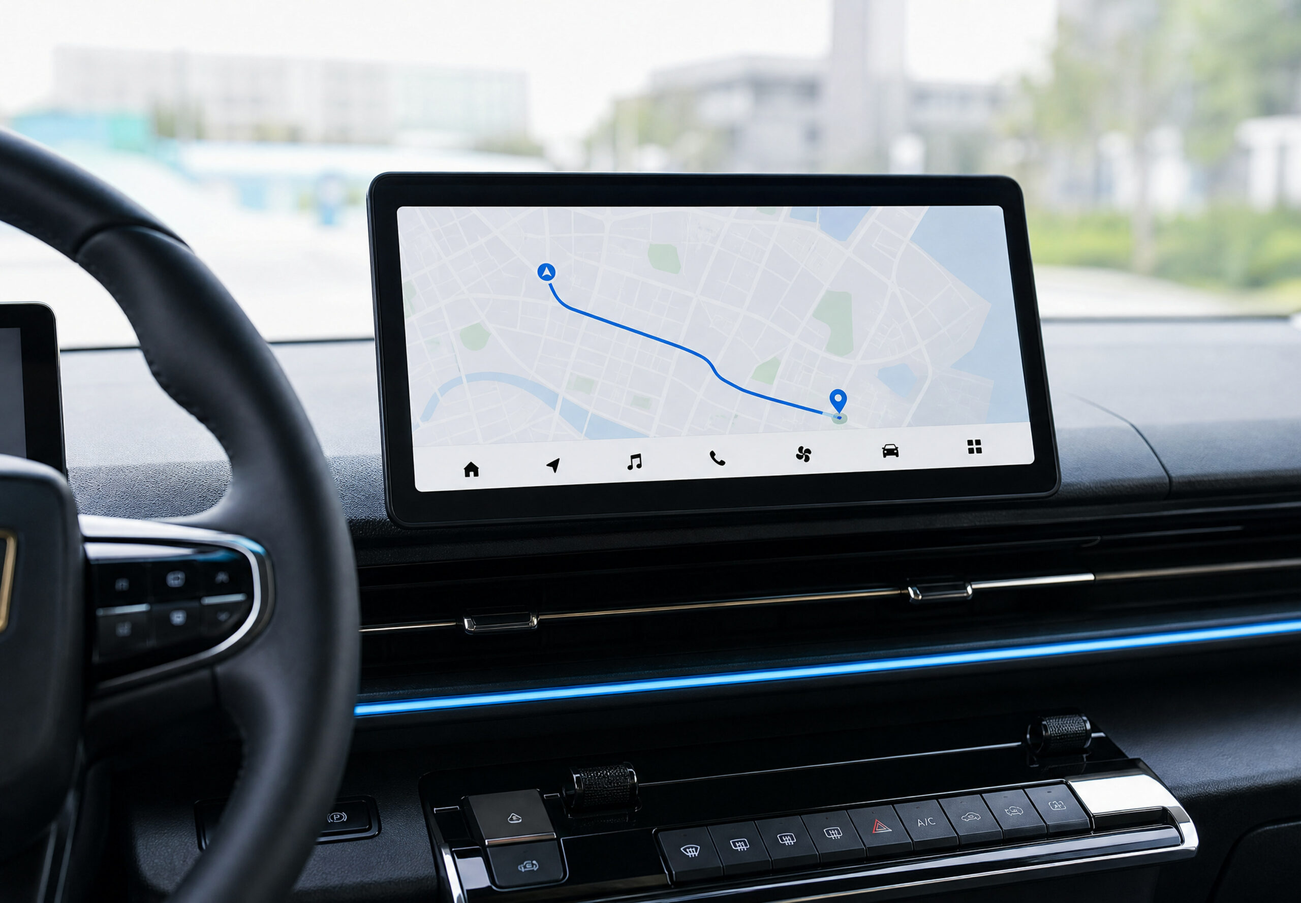 Pantalla Flotante de Conducción de 12.3"